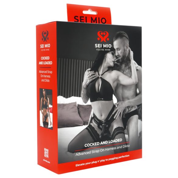 Sei Mio - dildo s pojasom - 15 cm (crna)
