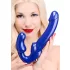 Strap U Revolver II - strap-on vibrator - plavi silikon