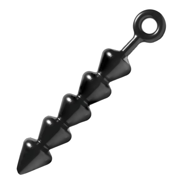 Spades - analni dildo s kuglicama (crni)