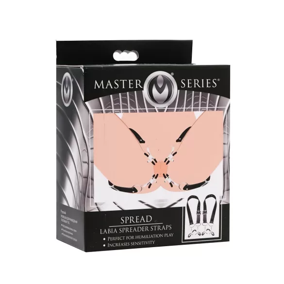 XR Brands - kopče za usne vagine - crne