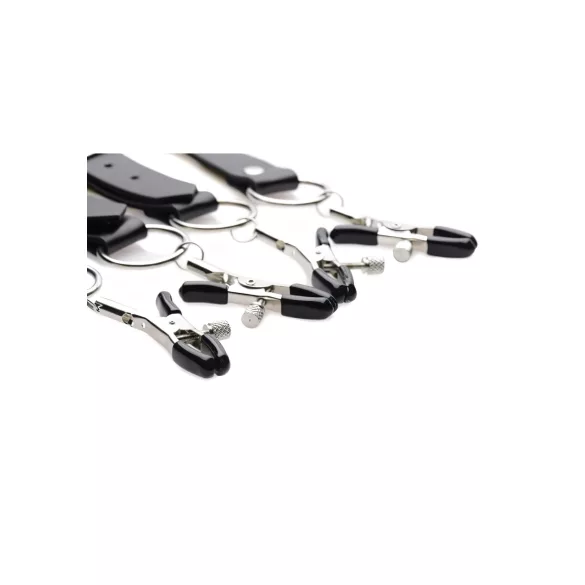 XR Brands - kopče za usne vagine - crne