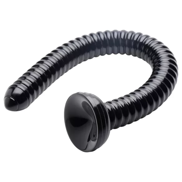 HOSED - analni dildo sa prianjajućom bazom - rebrasti - crni