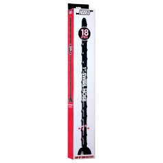 Hosed Swirl - tanka analna zmija dildo - crna - 18 cm