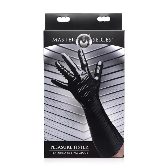 Pleasure Fister - fisting rukavica s teksturom - crna