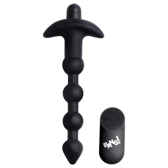 Bang! - bežični analni vibrator s punjivom baterijom (crni)