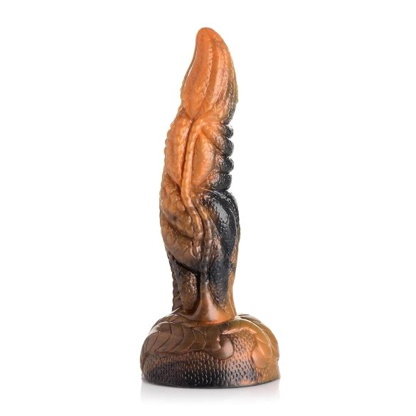 Creature Cocks Ravager - teksturirani silikonski dildo - 20cm (narančasta)