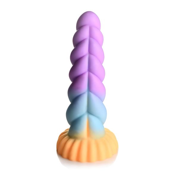 Creature Cocks Mystique - jednorog dildo 21cm (ljubičasto-žuti)