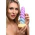 Creature Cocks Mystique - jednorog dildo 21cm (ljubičasto-žuti)