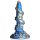 Kraken Stvorova Šiba - spiralni dildo s pipcima - 21 cm (zlatno-plavi)