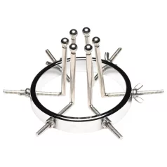   XR Brands Oculus - analni dilatator - nehrđajući čelik - srebrni