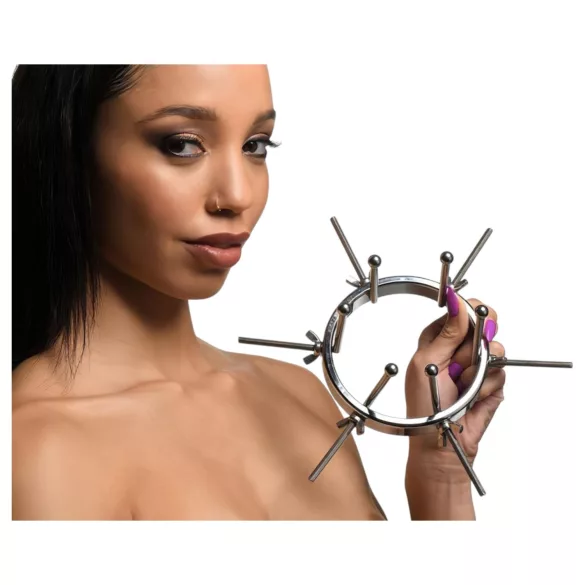 XR Brands Oculus - analni dilatator - nehrđajući čelik - srebrni