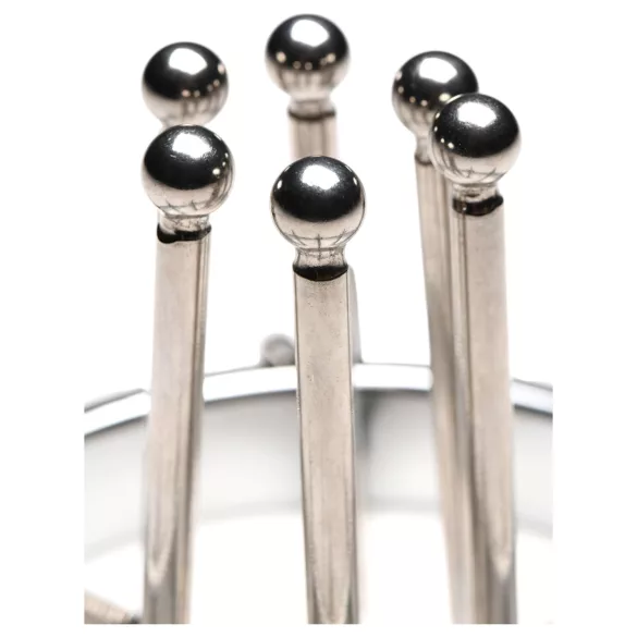 XR Brands Oculus - analni dilatator - nehrđajući čelik - srebrni