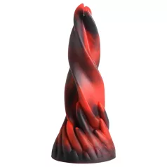   Creature Cocks Hell Kiss - dildo sa spiralom - silikon - 19 cm - crveni