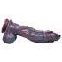 Hydra dildo od silikona - 27cm (ljubičasto)