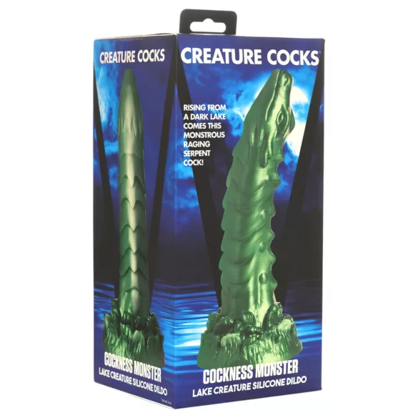 Creature Cocks Cockness Monster - realistični dildo - silikon - zelena