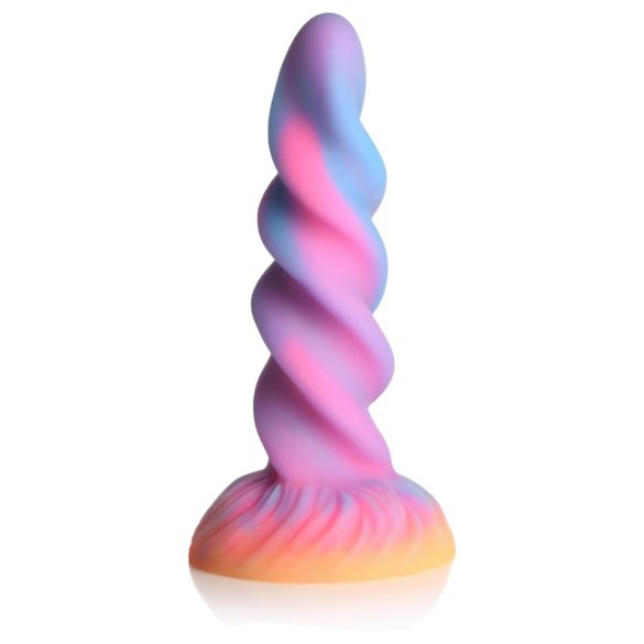 Magični Mjesec - svjetleći jednorog dildo (ljubičasto-ružičasti)