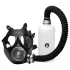 XR Brands - 2u1 maska za pušenje i aroma inhalator - crna