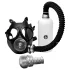 XR Brands - 2u1 maska za pušenje i aroma inhalator - crna