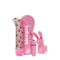   Stoner Budz Bunny - set vibratora za G-točku (4 dijela) - roza