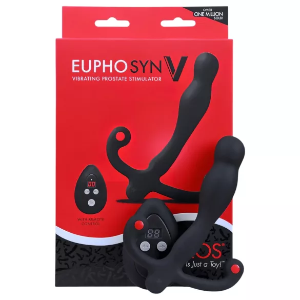 Aneros Eupho Syn V - vibrator za prostatu s daljinskim upravljačem - crni