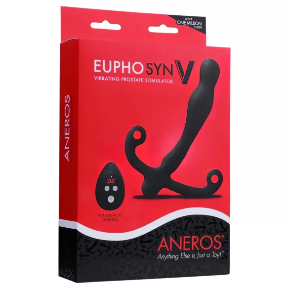 Aneros Eupho Syn V - vibrator za prostatu s daljinskim upravljačem - crni