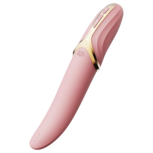 Zalo Eve - punjivi rotirajući vibrator s grijanje (rozi)