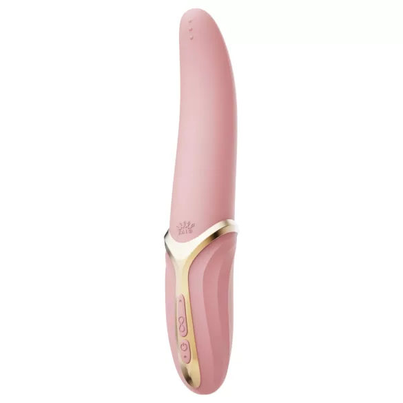 Zalo Eve - rotirajući vibrator s grijanjem na bateriju - silikon, roza