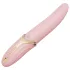 Zalo Eve - rotirajući vibrator s grijanjem na bateriju - silikon, roza