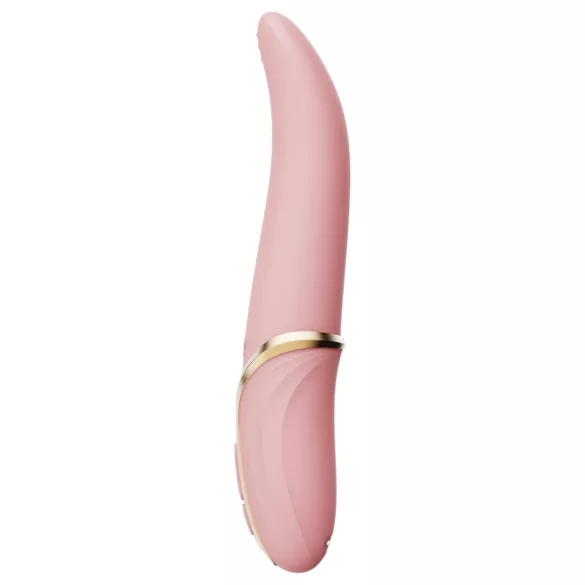 Zalo Eve - rotirajući vibrator s grijanjem na bateriju - silikon, roza