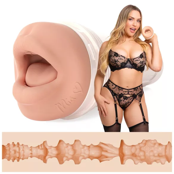 Fleshlight Mia Malkova - realistični masturbator u obliku usta - natur