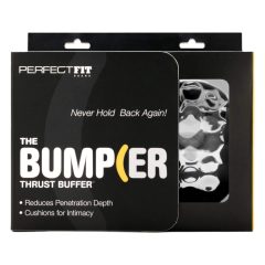   Perfect Fit The Bumper - set prstenova za testise i penis - crni (2 kom)