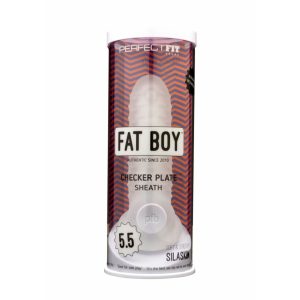 Fat Boy Checker Box - omotač penisa (15 cm) - mliječno bijela