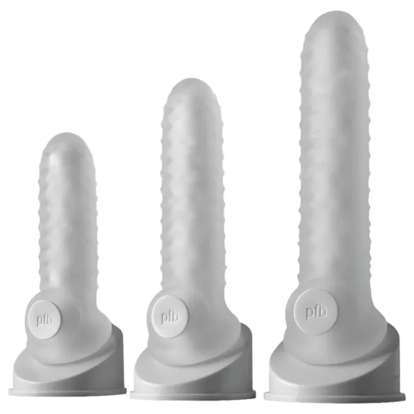 Perfect Fit - Fat Boy Checker Box - navlaka za penis (15 cm, bijela)