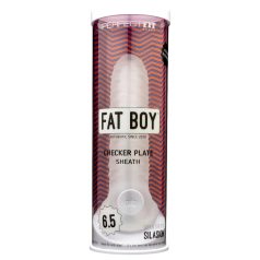 Fat Boy Checker Box - navlaka za penis (17 cm) - bijela