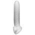 Fat Boy Checker Box - bijeli penis rukav (19 cm)