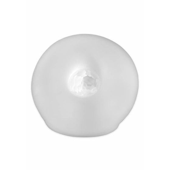 Fat Boy Micro Ribbed - ovojnica penisa (15 cm) - mliječno bijela