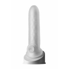   Fat Boy Micro Ribbed - ovojnica penisa (17 cm) - mliječno bijela