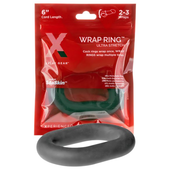 Perfect Fit Ultra Wrap 6 - debeli prsten za penis - crna (15 cm)