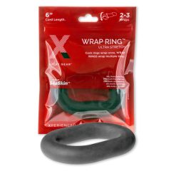   Perfect Fit Ultra Wrap 6 - debeli prsten za penis - crni (15 cm)