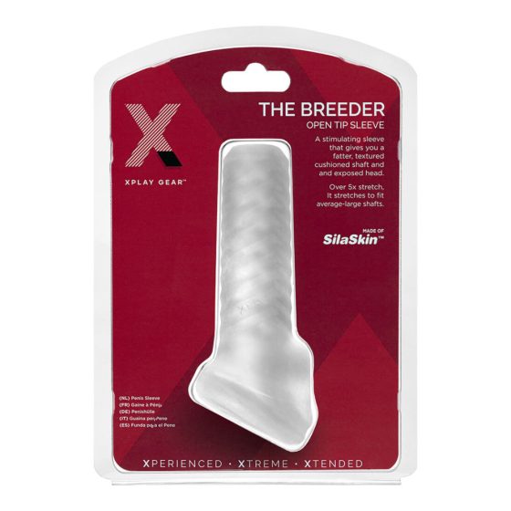 Perfect Fit Breeder - otvoreni omotač penisa (mliječno bijeli)