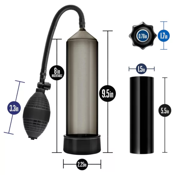 Quickie Kit - set za penis pumpu - debeli cilindar - 4 dijela