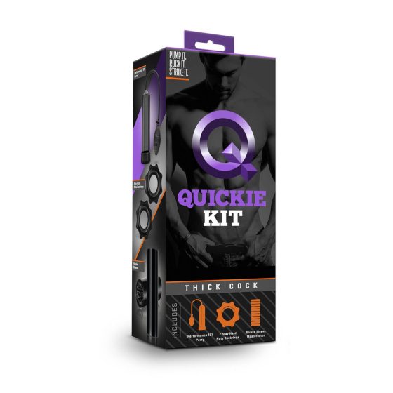 Quickie Kit - set za pumpanje penisa - debeli (4 dijela)