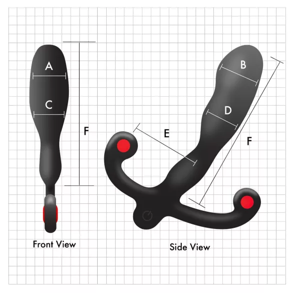 Aneros Helix Syn V - akumulatorski vibrator za prostatu (crni) - 12,7 cm