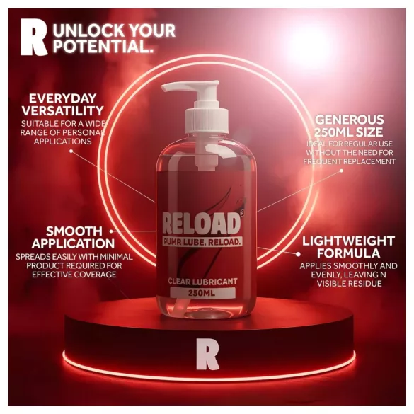 Reload - prozirno lubrikantno sredstvo na bazi vode u bočici s pumpicom (250 ml)
