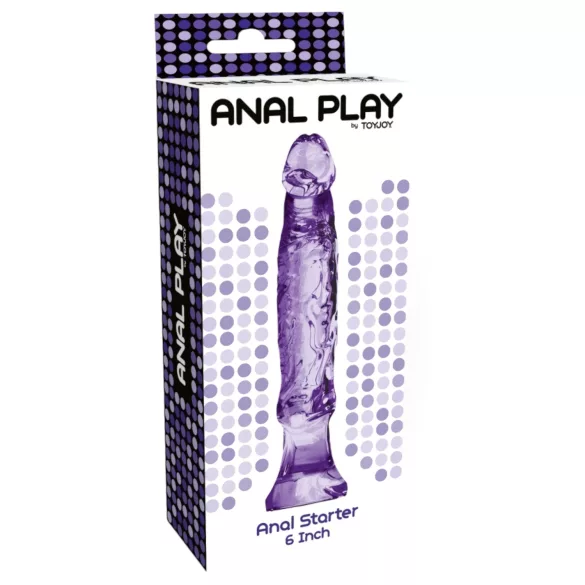 Toyjoy - analni dildo realističan - 16 cm - ljubičasta