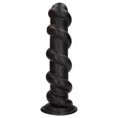 Ouch! Hole Driller - divovski analni čep (crni) - 31,5 cm