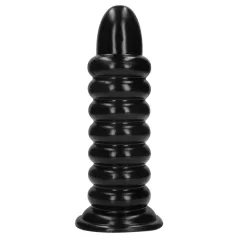 Ouch! Spiral Force - uvijeni analni čep (crni) - 23,5 cm