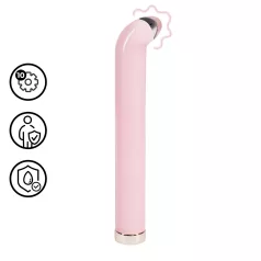 Loveline - stakleni vibrator za G-točku (ružičasti)
