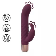 Loveline - mini vibrator s ušima zeca (crveni)