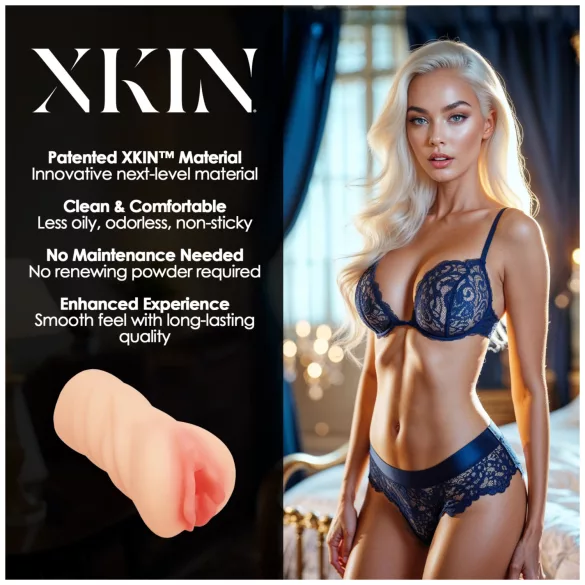 XKIN Desire Alessia - realistična umjetna vagina masturbator (naturalna)